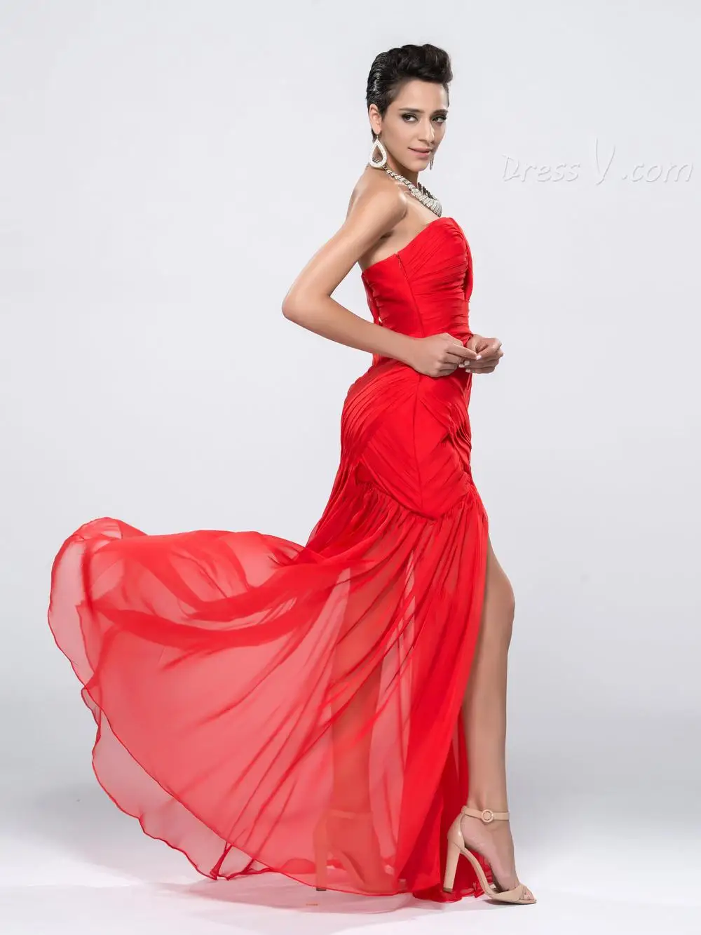 [Christmas Sale] Charming Sequin Beaded Sweetheart Ruched Mermaid Split Front Evening Dress 2015 10987732 | Свадьбы и торжества