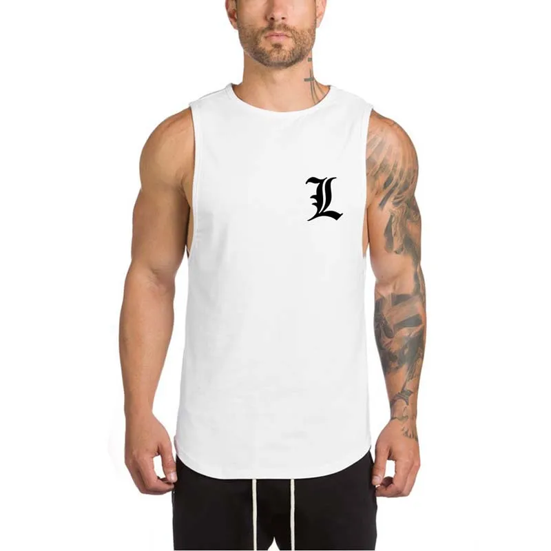 Death Note тренажерный зал рубашки Для мужчин рукавов летние тренировки футболки