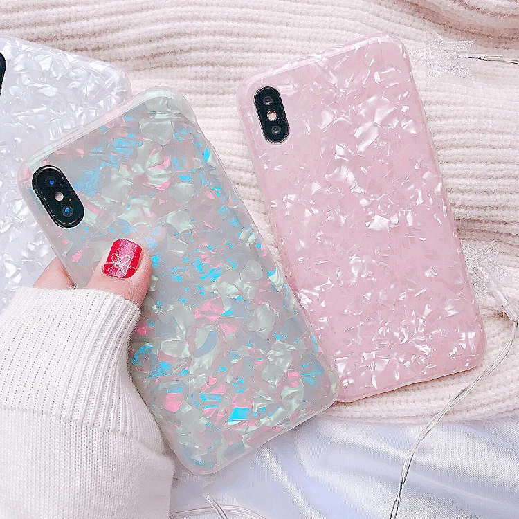 Роскошный блестящий чехол из мягкого ТПУ для телефона iPhone X 6 6S Plus 7Plus 8 8Plus мягкий IMD