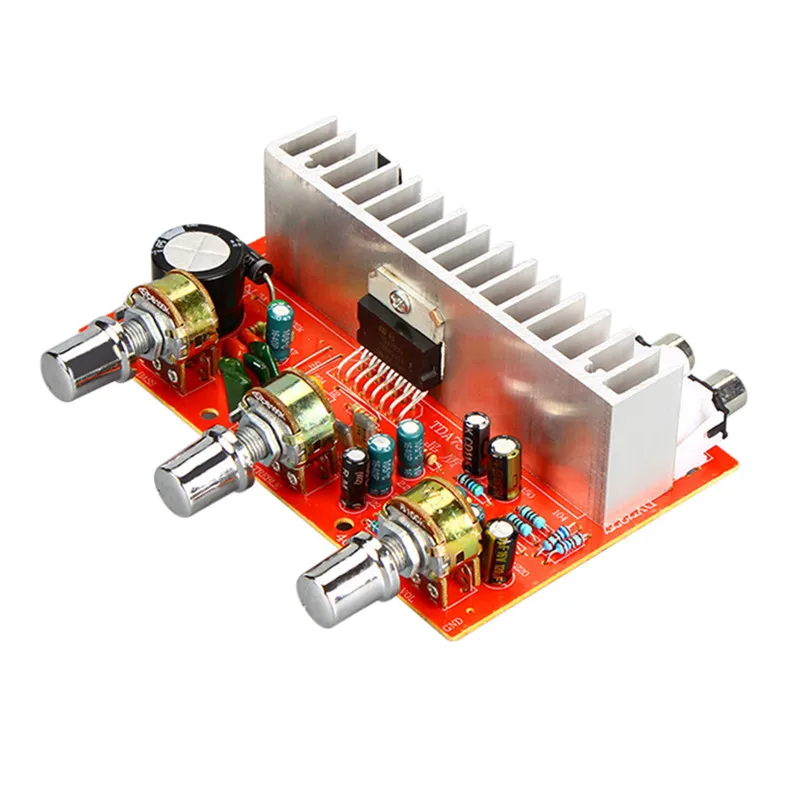 DC 12V TDA7377 аудио усилитель мощности стерео 2 0 ch 40w + RCA тройной бас регулируемый |