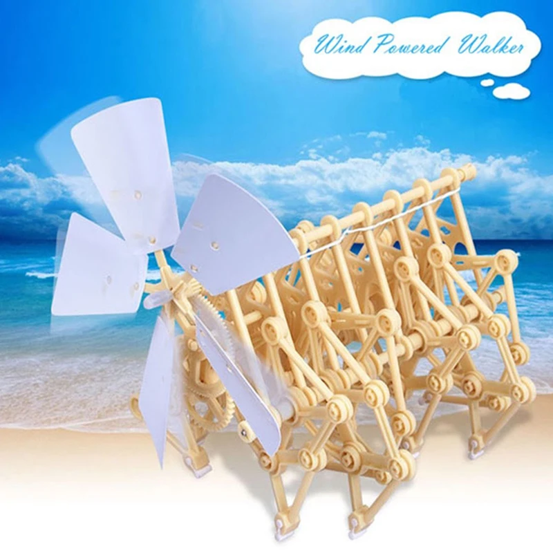 Быстрая головоломка ходьба Горячая DIY сборка strandbeest мощная модель ветряные комплекты ходунков робот игрушки подарки для детей