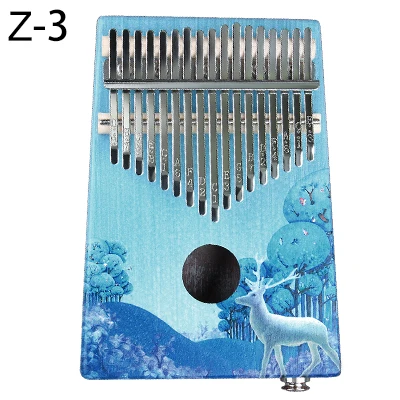 3 Фортепиано с 17 клавишами Kalimba, высокое качество, дерево, красное дерево, корпус, большой палец, фортепиано, музыкальный инструмент, калимба, аксессуары с аудио входом - Цвет: 3