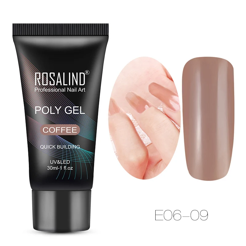 RE06-09 ROSALIND,15/30ml,гель для наращивания ногтей,все для маникюра,гель лак для ногтей,для маникюра,полигель для наращивания ногтей - Color: RE06-09