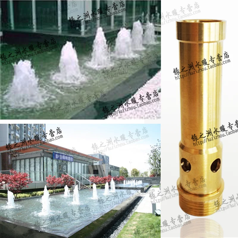 Copper material drum nozzle fountain head water features pool spout