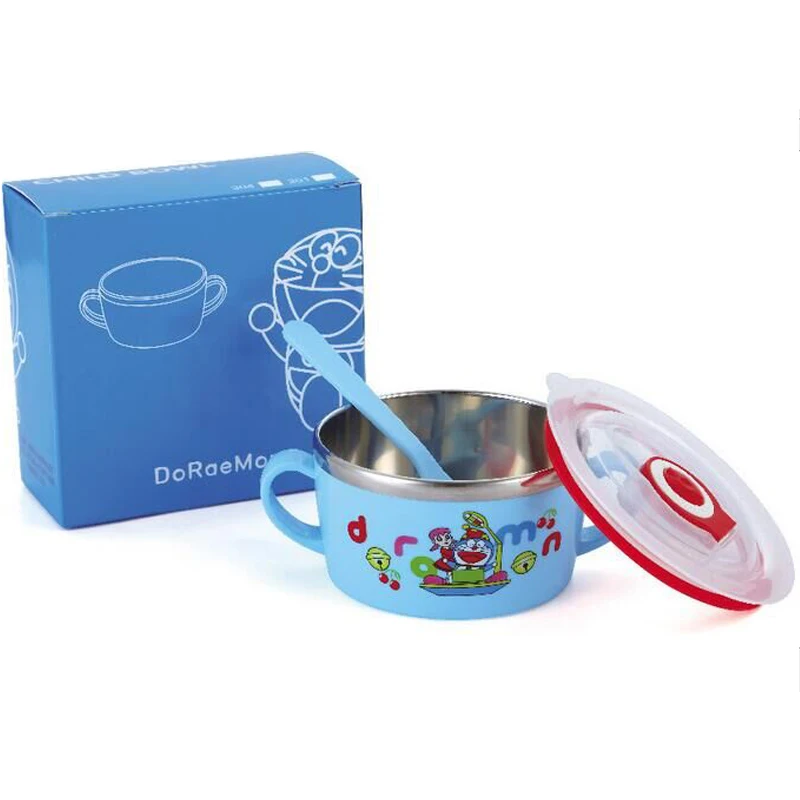 Милая Детская миска из нержавеющей стали контейнер для еды детская столовая