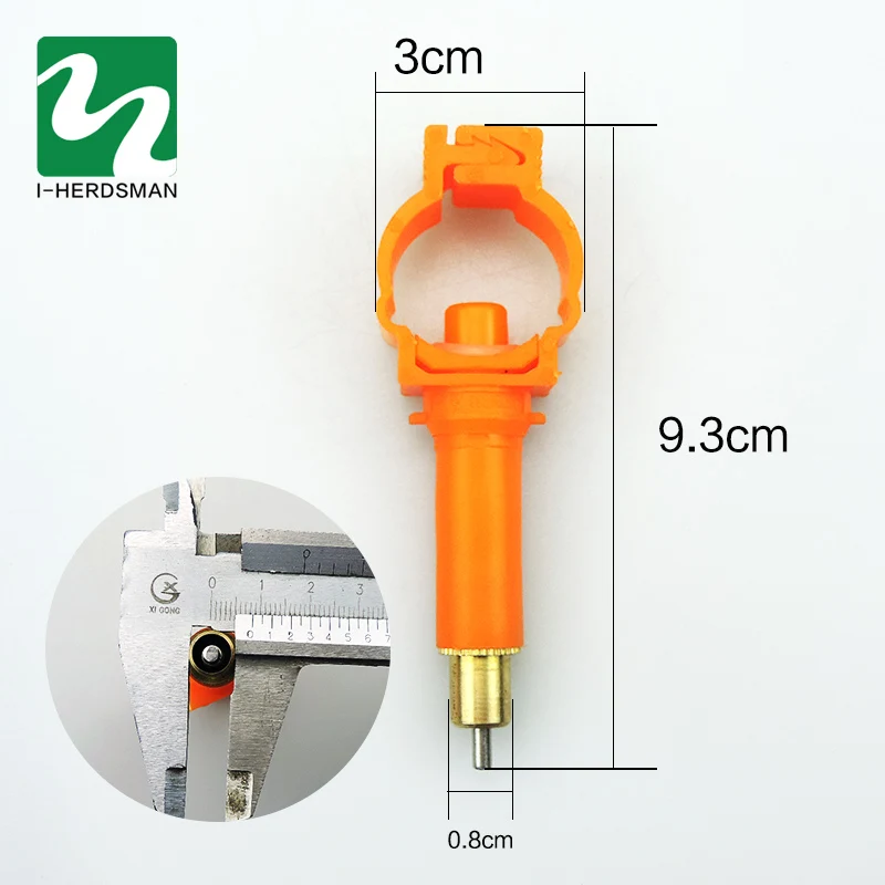 20 шт. медный материал кролик ниппель поилка Автоматическая соска подачи воды для