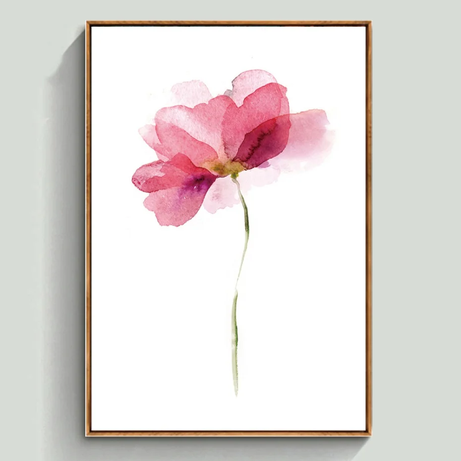 

Nordic Posters Colorful Flowers Wall Art Canvas Home Decorative Pictures Abstract Painting Gift Posters No Framed Wall Art
