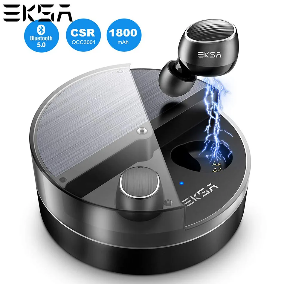 EKSA Touch Control TWS Ture беспроводные наушники CSR V5.0 спортивные водонепроницаемые с
