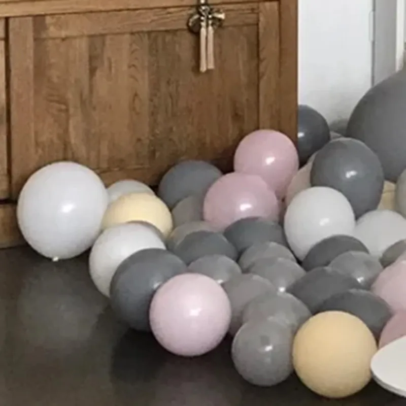 Высокое качество 50 шт. кожа кофе серый прозрачные латексные шары с днем рождения вечерние поставки Надувное свадебное украшение
