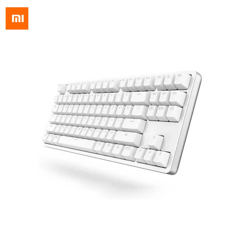 Xiaomi клавиатура Yuemi 87 клавиш механический светодиодный TTC красный переключатель подсветка игровая клавиатура с подсветкой алюминиевый сплав для геймеров ноутбук Горячая Распродажа