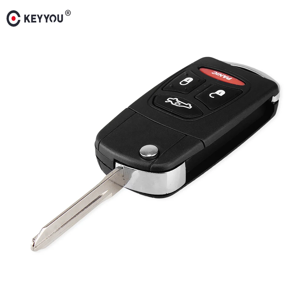 KEYYOU 4 кнопки корпус автомобильного ключа дистанционного управления чехол Fob для