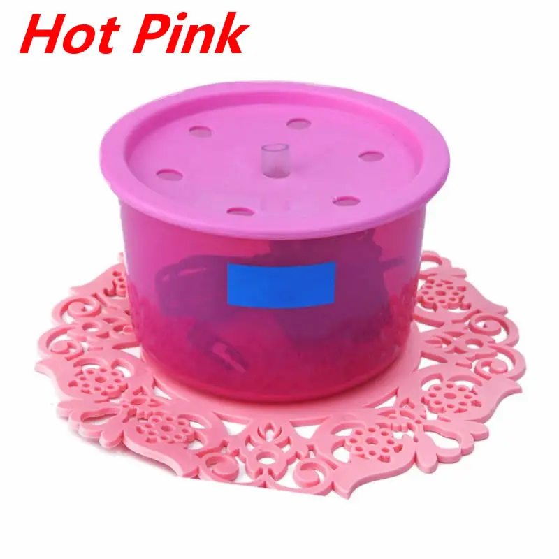 Hot Pink Автоматический фонтан для воды для кошек, USB Электрический дозатор для воды для домашних животных, автоматическая циркуляция поилка для собак, фонтан, кислородный питатель - Цвет: Hot Pink