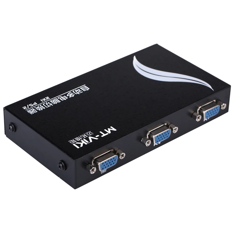 MT-Viki 2 порта Hotkey KVM переключатель PS/2 автоматическое сканирование 1920*1440 Высокое