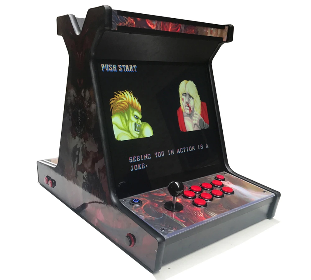 17 дюймов ЖК мини настольная машина с классическими играми pandora box 9 игра PCB/длинный джойстик/мини verticle Тип аркадная машина