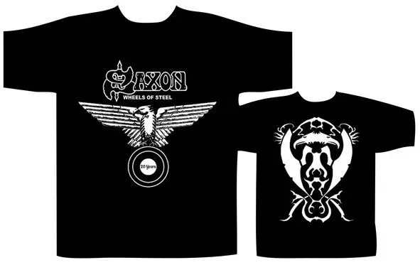SAXON 'RUEDAS DE ACERO 2' Футболка Nuevo y Oficial2018 новый бренд|Мужские футболки| |