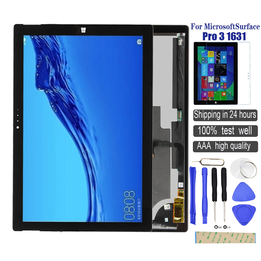 Новая сборка для microsoft Surface Pro 3 Pro3(1631) сенсорный экран+ ЖК-дисплей Замена TOM12H20 v1.1 LTL120QL01 003