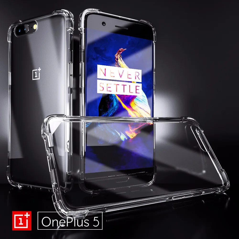Roybens для Oneplus 3 Чехол T Модный кристально прозрачный силиконовый чехол 5 три пять