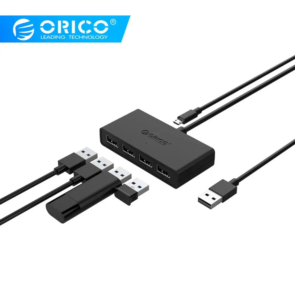 ORICO Mini 4 порта USB 2 0 концентратор Высокоскоростной микро порт для ноутбука MacBook