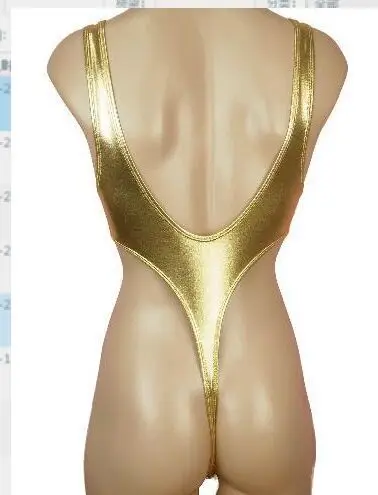 Женское боди из искусственной кожи эротическое сексуальное нижнее белье 5