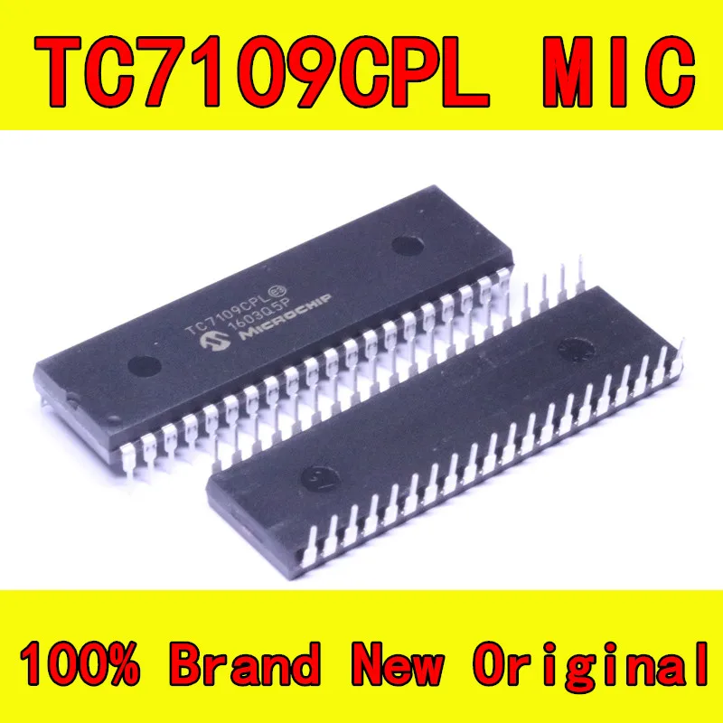 Бесплатная Доставка Один Лот 10 ШТ. TC7109CPL TC7109 DIP-40 12-битный A-Совместимый