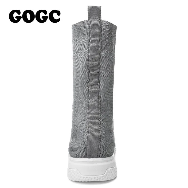 GOGC/летние женские кроссовки Женская обувь на плоской подошве носок платформа
