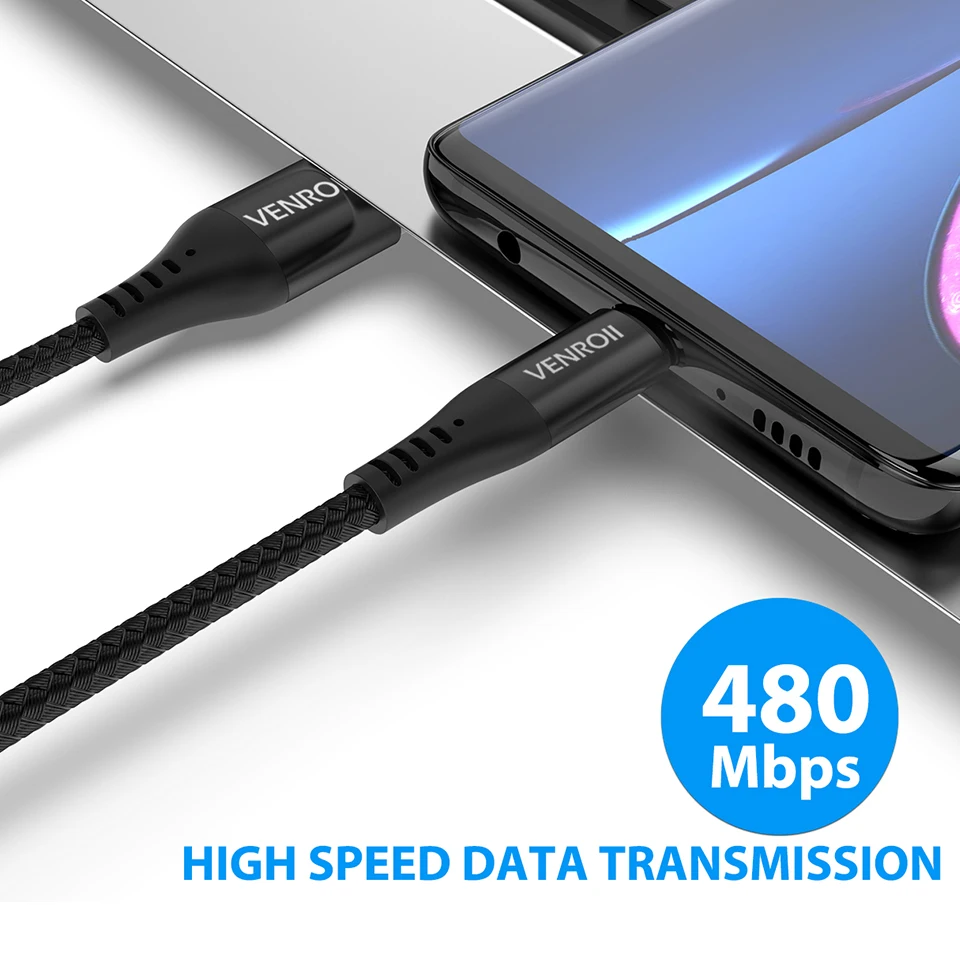 Type C кабель usb type зарядный шнур для huawei mate 20 P30 P20 Pro 5A QC3.0 USBC нейлоновый телефонный