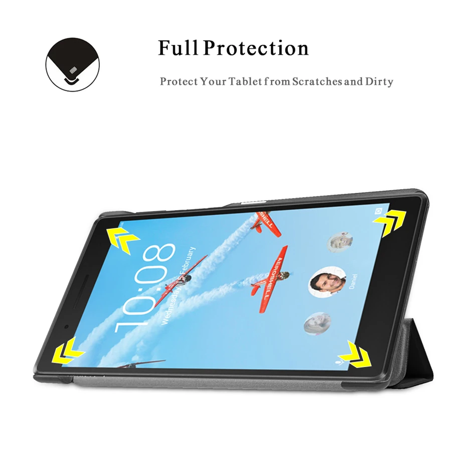Тонкий защитный чехол для планшета Lenovo Tab 7 Essential TB 7304F 7304I 7304X|Чехлы планшетов и