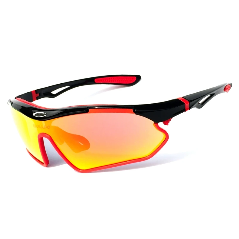 black-red-red Поляризованные велосипедные очки мужские UV400 MTB спортивные очки Питер Саган велосипедные солнцезащитные очки для рыбалки - Цвет: black-red-red