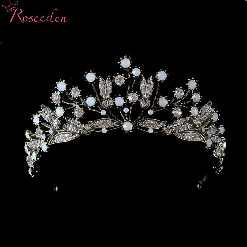 

Тиара в стиле барокко RE3198 женская, винтажная корона королевы, головной убор для выпускного вечера, свадебная диадема-корона, Ювелирное Укра...