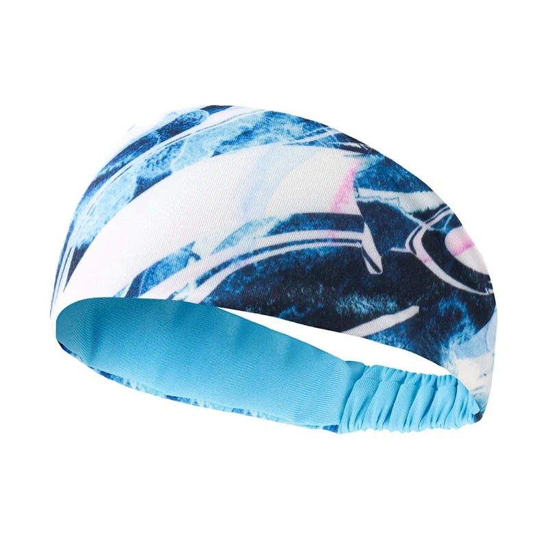 Fitness Unisex Sweatband Breathable Soft Lightweight Headband Print Hairband Sweat Absorbing Headwrap Sportswear Accessories | Спорт и