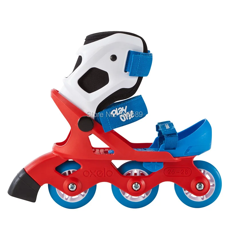free shipping roller skates children 3-year older size adjustable pink &amp blue |