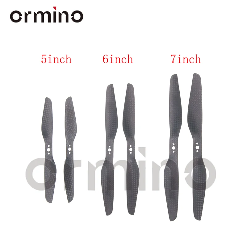 ORC 2pairs 5 inch FPV Propeller 6 7 Inch RC Drone Propeller Kit T Motor Style Quadcopter Multicopter Hexcopter Carbon Fiber Prop