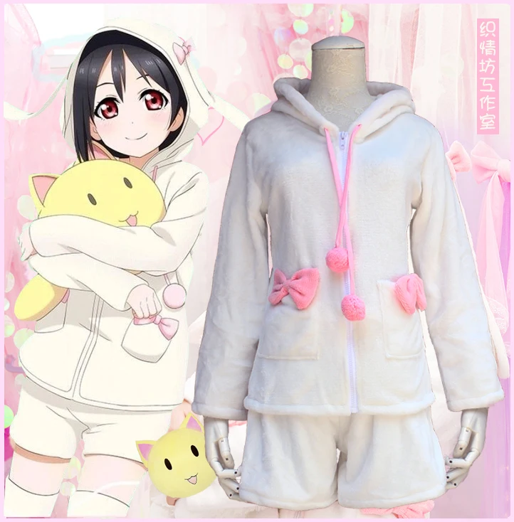 Полный комплект lovelive Yazawa Нико пижамные костюмы для женщин Аниме Косплей vestidos lolita