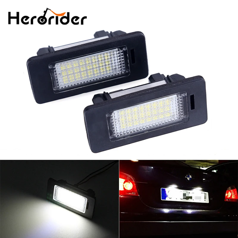 

Error Free Car Led License Plate Led Light Lamp 12v White 6000K For BMW E39 E60 E82 E90 E92 E93 M3 E39 E60 E70 X5 E60 E61 M5 E88