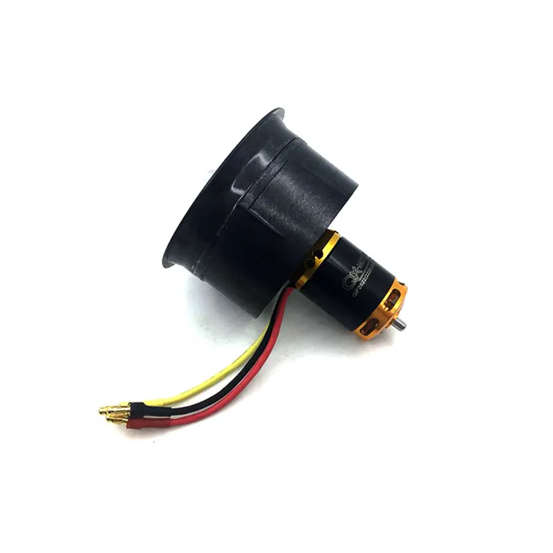 QX-MOTOR DIY RC Drone Accessories Parts 64mm EDF 2822 2400KV Brushless Motor Composite Material Housing 12 Blades Duct Fan | Игрушки и