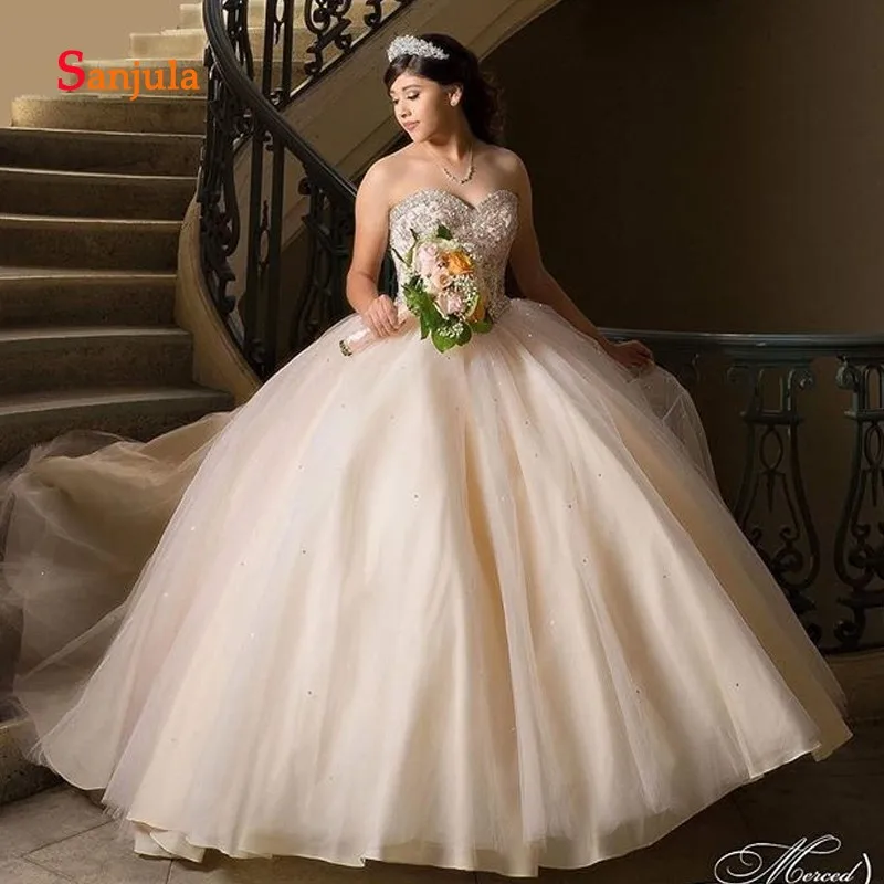 Бальное платье для девочек из тюля с аппликацией бусин D1003|Платья на