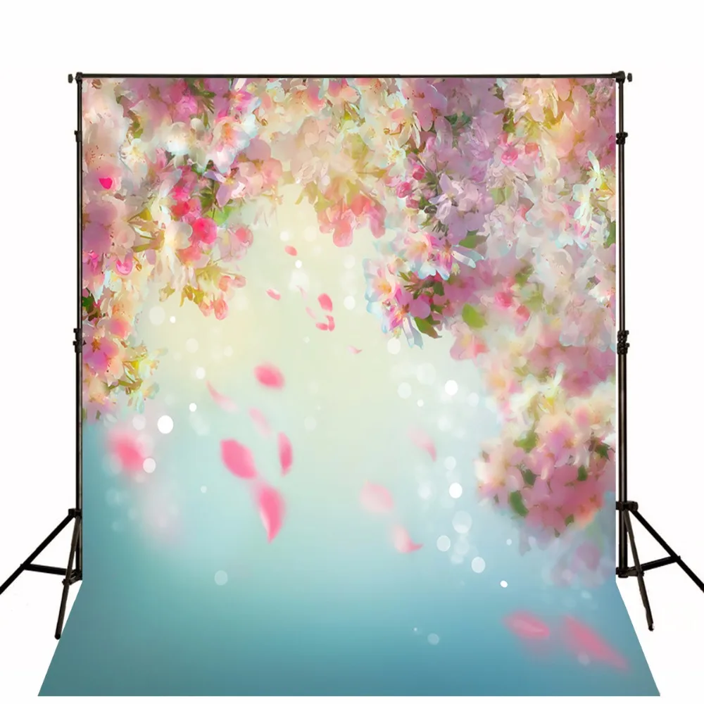 TR фоны для фотосъемки bokeh розовые цветы размытые фото фон новорожденных детей