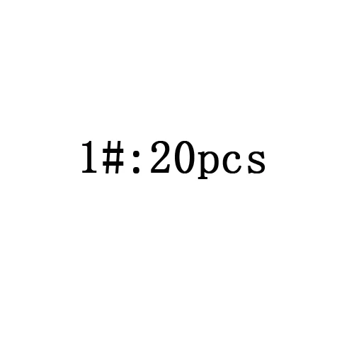 1 0#, 1#, 2#, 3# высокопрочный рыболовный бочонок, поворотный предохранительный Поворотный соединитель 20шт рыболовные принадлежности, снасти - Цвет: 1
