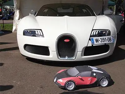 3D бумажная модель супер Большой ткани спортивный автомобиль DIY Бумажная
