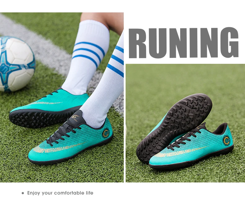 ZHENZU бутсы футбольные для футзала Brand Indoor Superfly Breathable Высокое качество Дешевые мужские туфли Original TF Футбольные сапоги