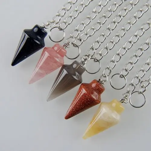 (5 шт./лот) оптовая продажа натуральных смешанных камней кулон из бисера маятник