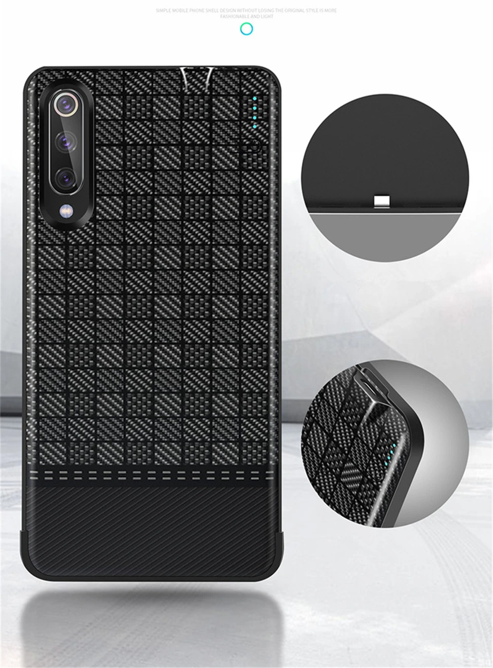 2019 5000 мАч ультратонкие Чехлы для зарядного устройства Xiaomi Mi 9 8 чехол портативного