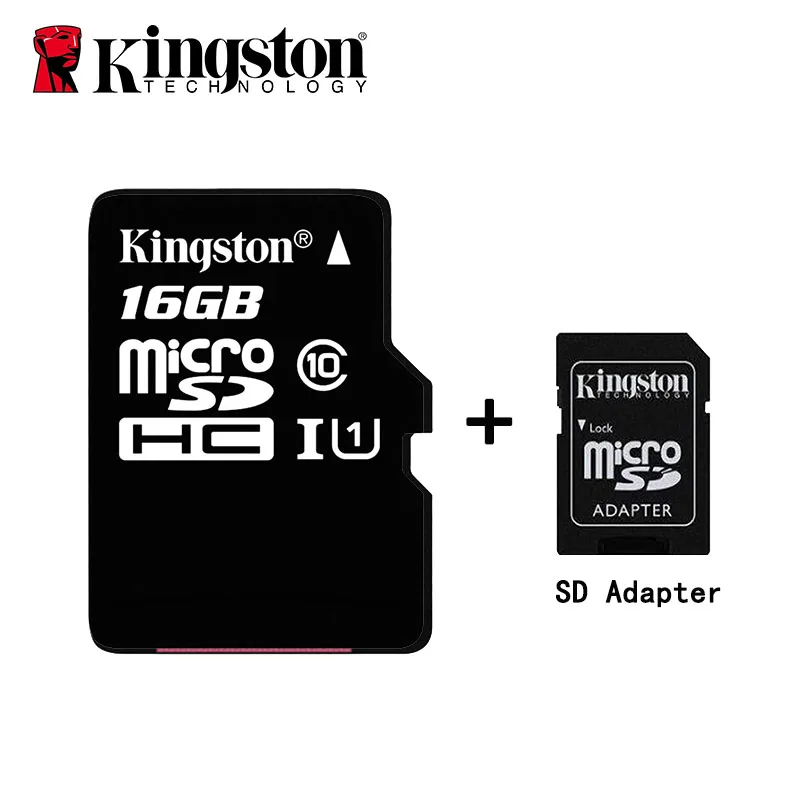 16G -SD adapter Карта памяти kingston Class 10, карта памяти sd, 16 ГБ, 32 ГБ, карта памяти 8 Гб, класс 4, карта Micro SD, UHS-I, карта TF, 64 ГБ для мобильного телефона - Емкость: 16G -SD adapter