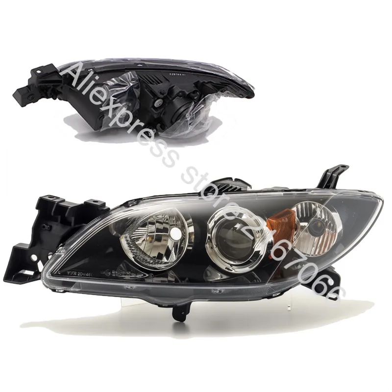 Пара фар для MAZDA 3 Sedan 2003 2004 20005 2006 2007 2008 правый + левый AXELA 4D Электрический нивелир