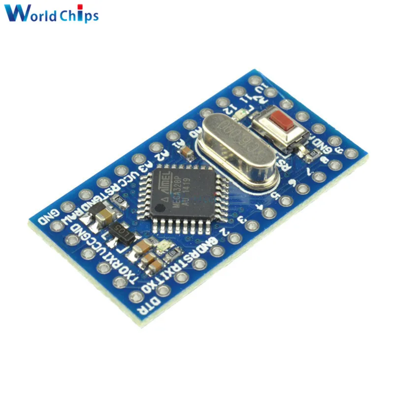 10 шт. Pro Mini atmega328 328 ATMEGA328P 5 в 16 МГц модуль для Arduino Nano с кристаллическими