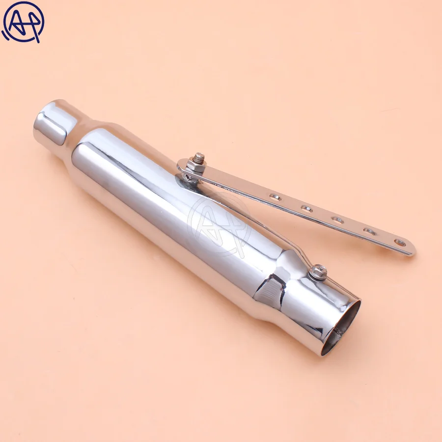 1 шт. мотоциклетный хромированный/черный железная выхлопная труба Глушитель