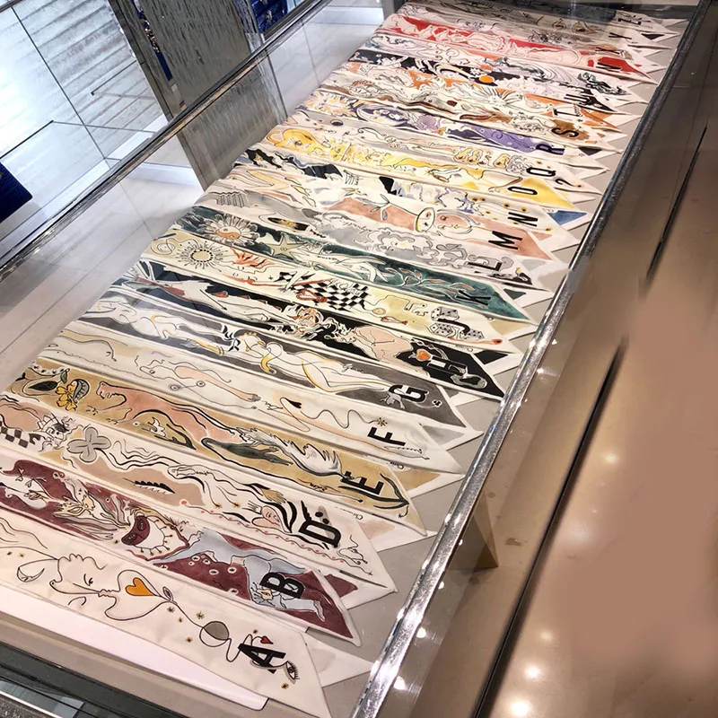 Женская шелковая сумка с шарфом YILIAN облегающий шарф созвездием новый дизайн