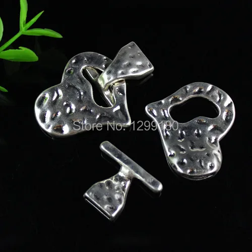 20 компл./лот, античное, серебряное, складное ожерелье с застежкой-лобстером, с крючком, для подвесных браслетов, с застежкой, 31x43 мм (K00533)