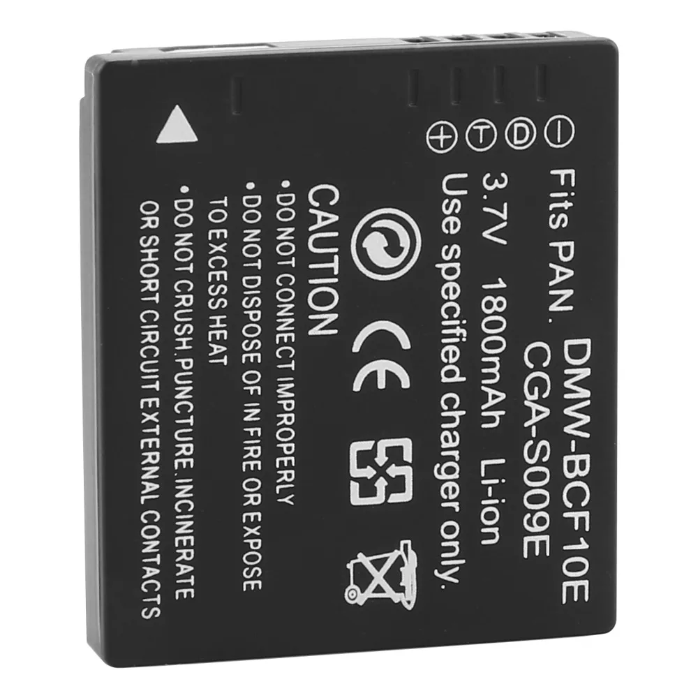 Probty 1x DMW-BCF10E DMW BCF10e аккумуляторы + зарядное устройство для Panasonic DMC-FS12 FS15 FS25 FS4 FS7 FX40