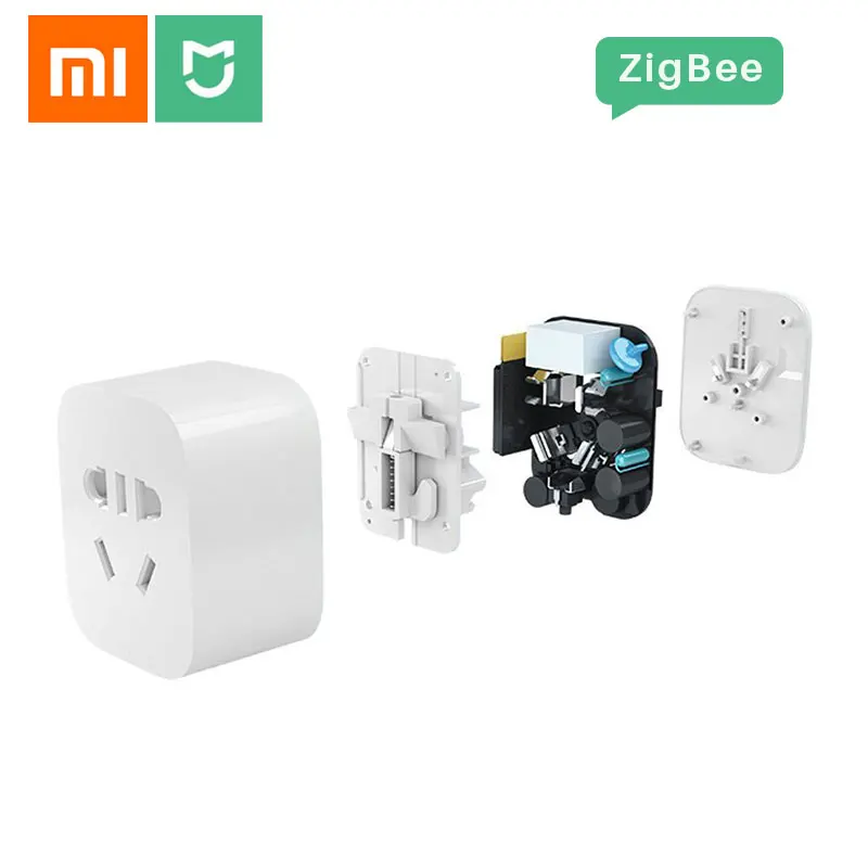 Оригинальная умная розетка Xiaomi MiJia Zigbee Wi Fi беспроводное приложение с пультом